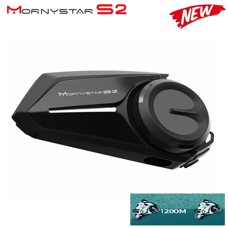 Universal Motorcycle Helmet Intercom Headset - Mornystar S2 kask z zestawem słuchawkowym
