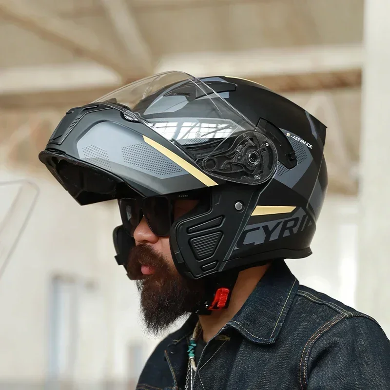 Modular Flip Up Motorcycle Helmet Dot Approved - Kask motocyklowy modułowy, odchylany, pełnotwarzowy, dla