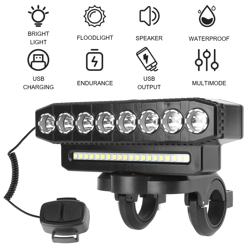 Universal Motorcycle Led Headlight Projector - Wodoodporne reflektory motocyklowe Przenośne ładowalne lampy