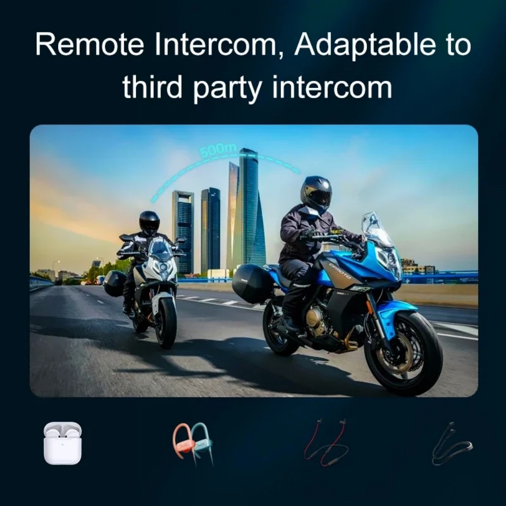 1 lub 2 sztuki – zestaw słucha – Universal Motorcycle Helmet Intercom Headset recenzja i cena