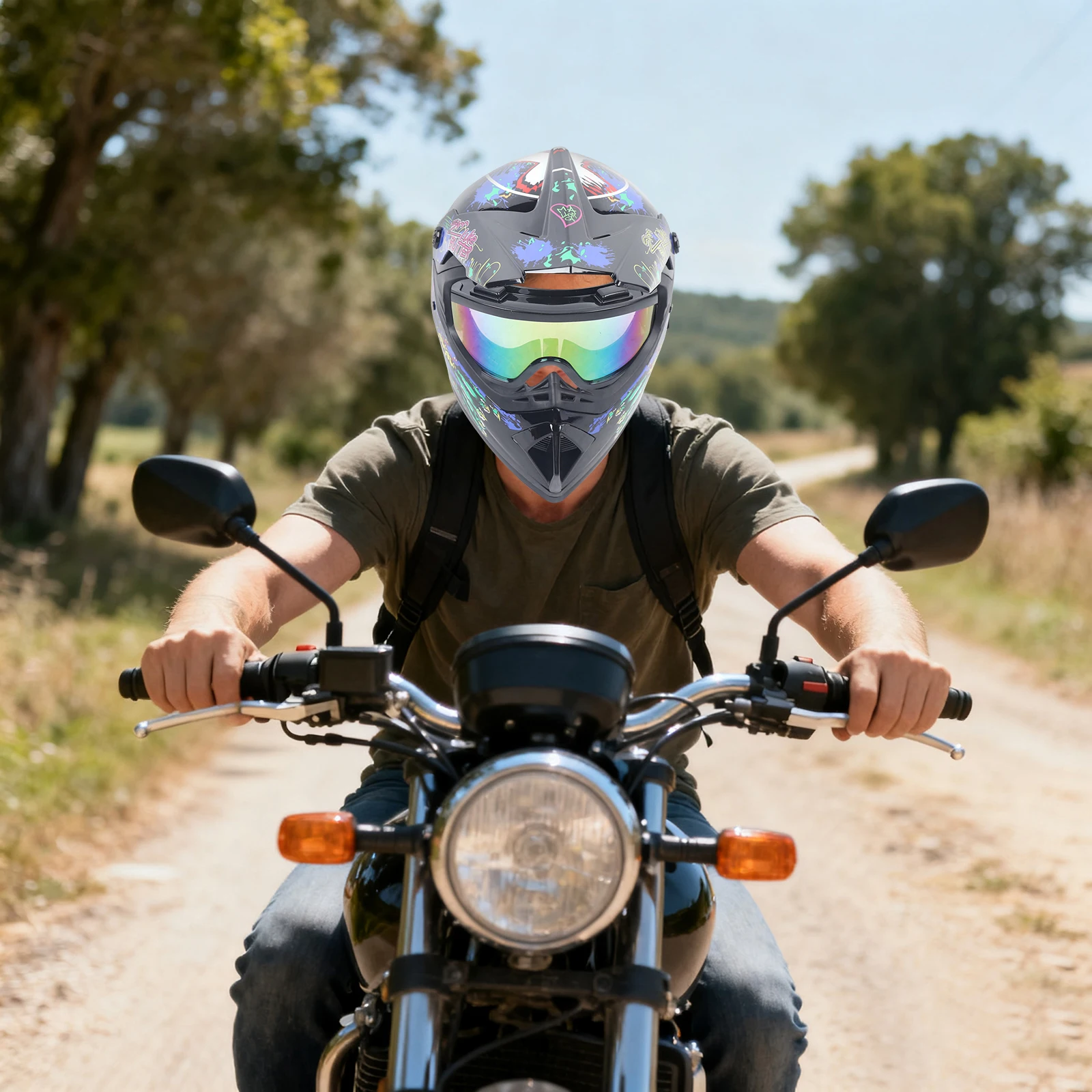 Zestaw kasku motocrossowego, k – Off Road Motocross Helmet Goggles Set recenzja i cena