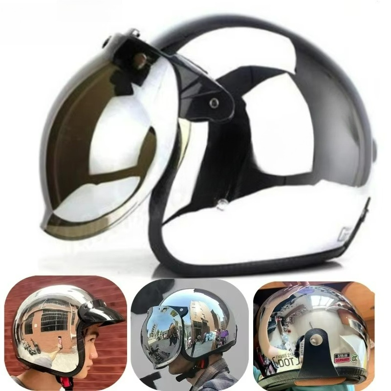 Modny, unikalny kask motocyklo – Vintage Open Face Retro Helmet recenzja i cena